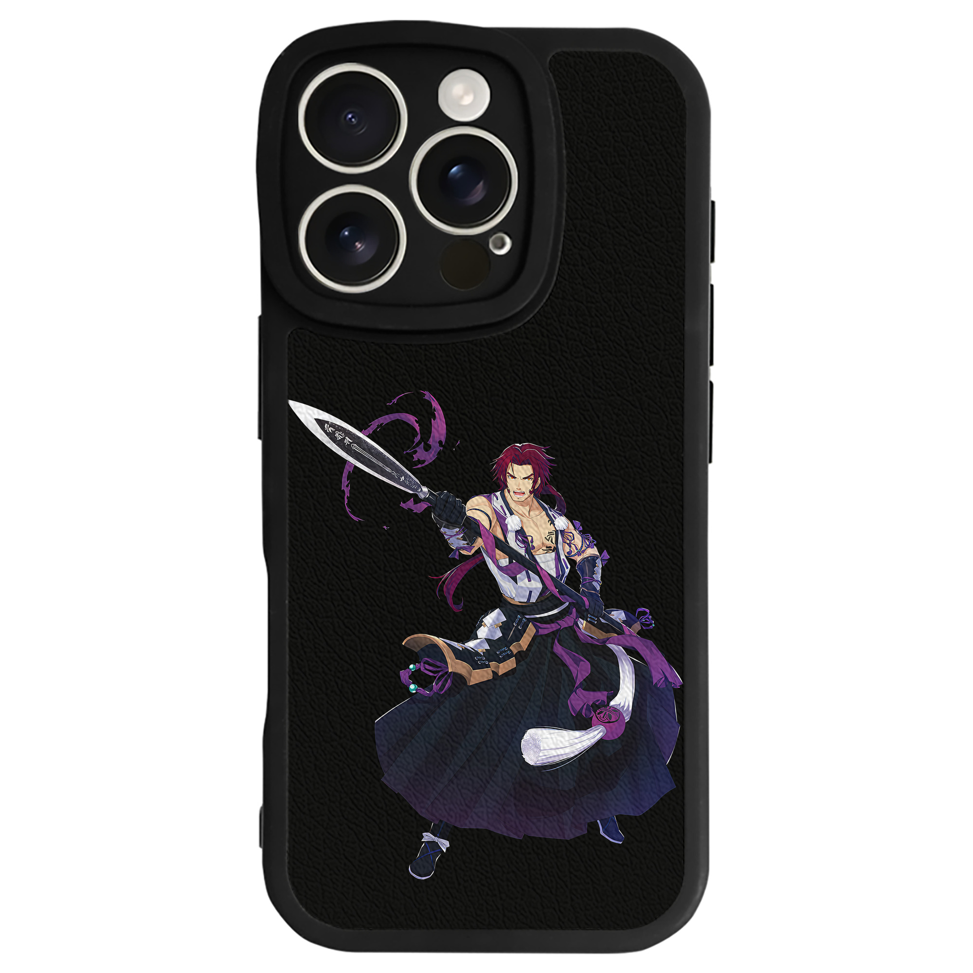 （画像用） 刀剣乱舞 Touken Ranbu 【iPhone 16シリーズ対応】シリコンスマホケース（レザー調） 材質：シリコン